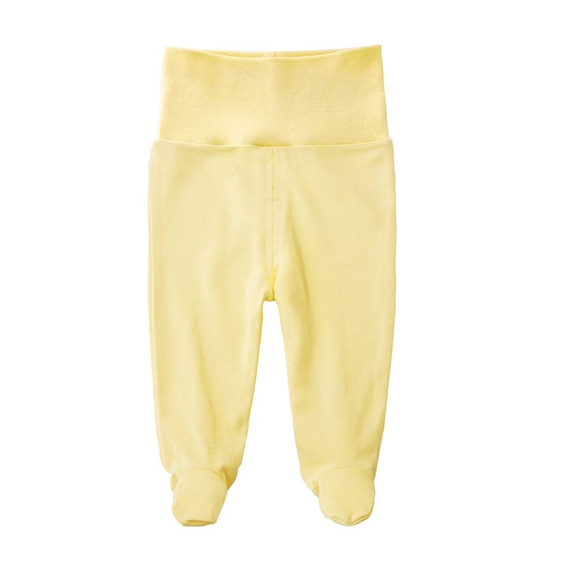 Teach Leanbh Infant Baby 3 Pack Footed Pants Cotton High Waist Casual Leggings (6 Months, D) - Image 2